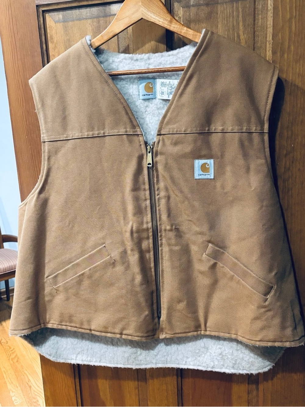 CARHARTT SHERPA LINED Duck Canvas Vest
